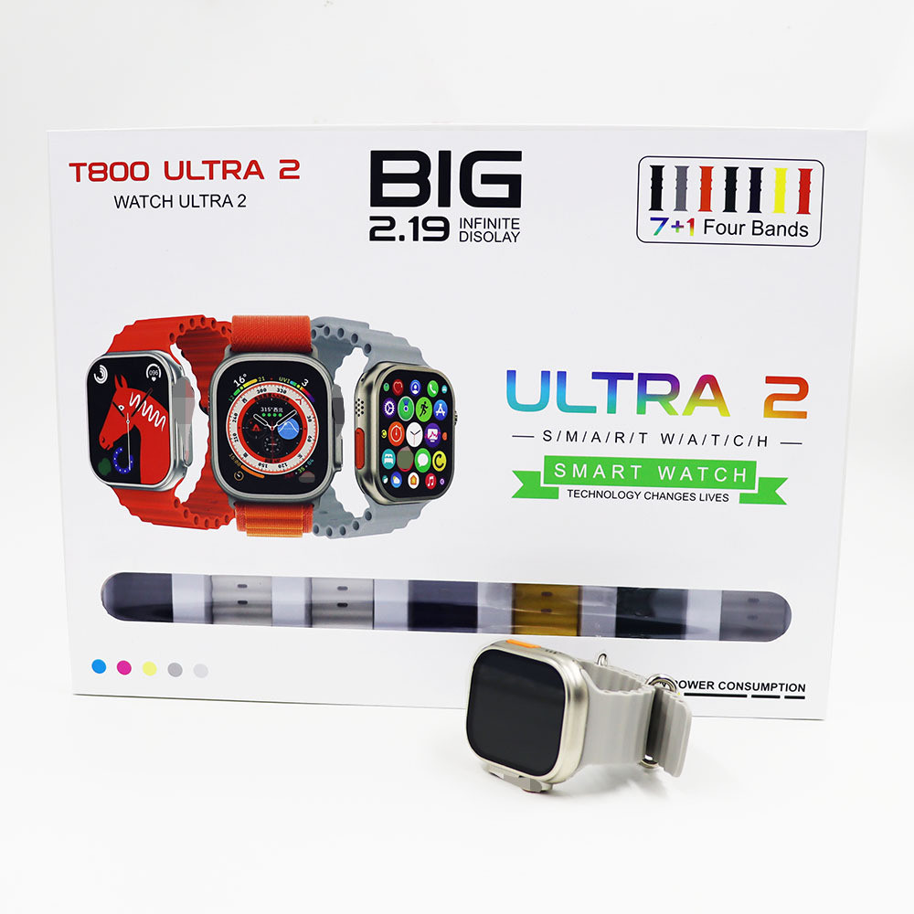 T800ULtra2 สมาร์ทวอท์ช 7 in 1 Huaqiang North โทรศัพท์ขายดี Call Heart Rate Pedometer รีโมทคอนโทรลสร้