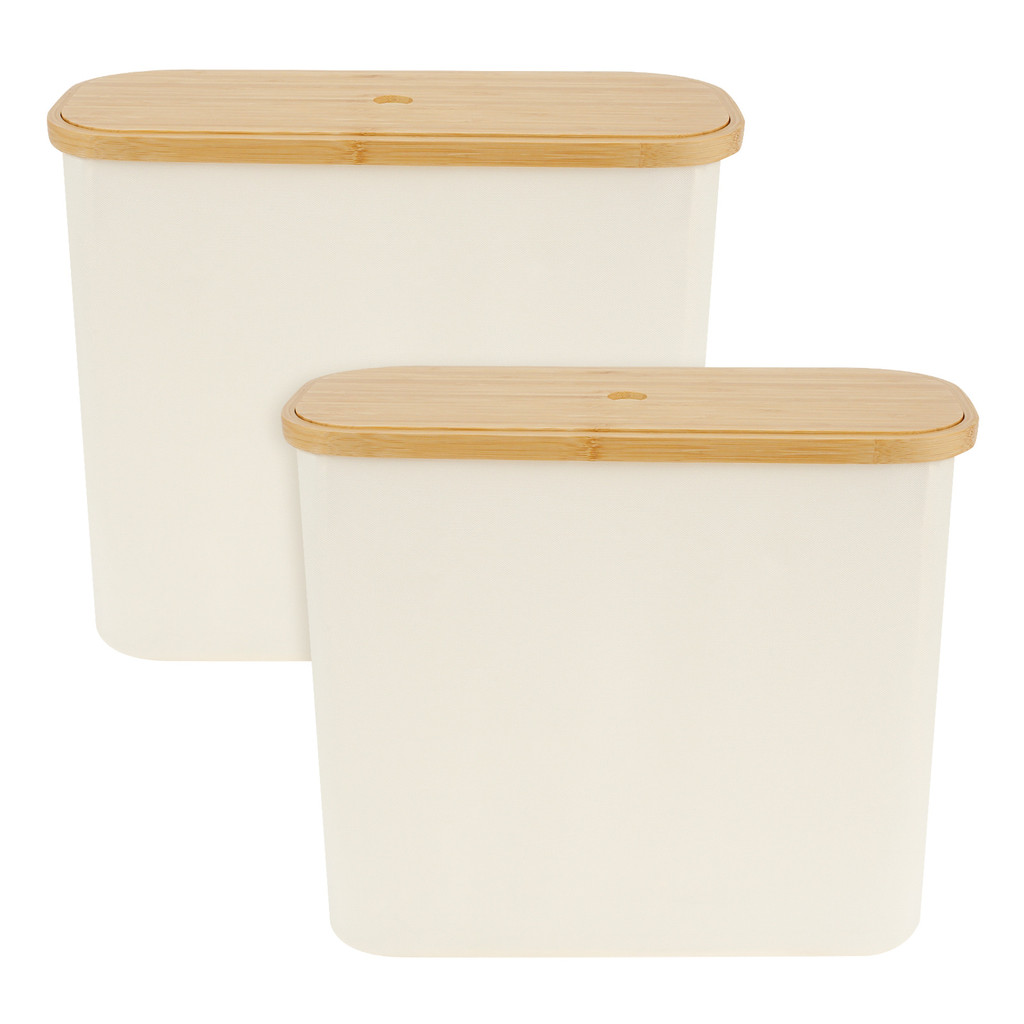 2 ชิ้นตะกร้ากระดาษชําระแบบพับได้ประหยัดพื้นที่ที่ใส่กระดาษชําระพร้อมฝาปิดไม้ถือได้ถึง 12 ม้วน ร้านค้