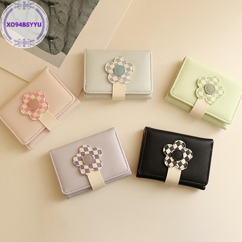 Xo94bsyyu กระเป๋าสตางค์ผู้หญิงสั้นการ์ตูนน่ารัก Multi Slot Zero Wallet Wallet Wallet VN