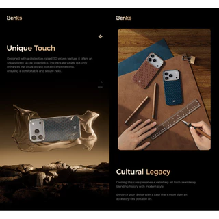 [Benks Official] Benks สําหรับ IPhone 17 Pro Magnetic ArmorGrid ArmorAir Back ในตัวพร้อมเคฟล่าร์® Aramid Fiber Ultra Slim & Lightweight Minimalist Casing ปกแข็ง