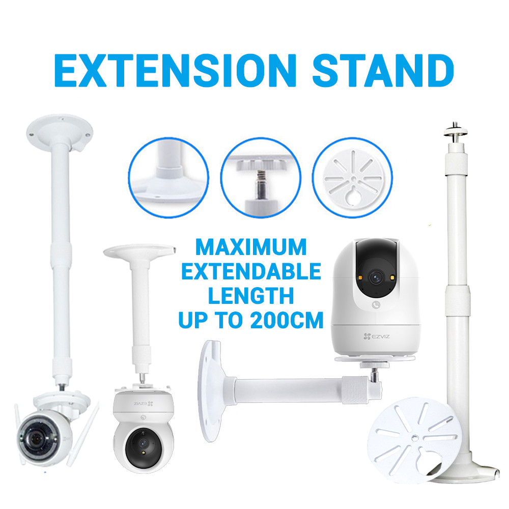 ขาตั้งส่วนขยายติดผนังขายึดมุมผนังภายนอกกันน้ํา 20 - 200 ซม. สําหรับกล้องวงจรปิด Ezviz