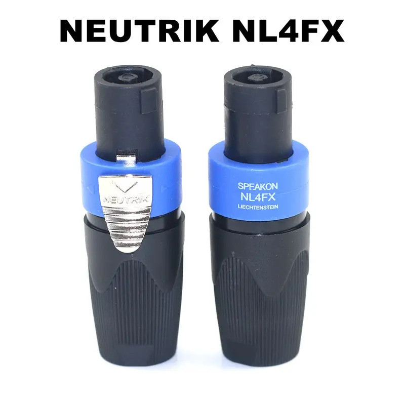 10PCS ใหม่ Neutrik NL4FX Speakon 4 ขั้วลําโพงเสียงชายขั้วต่อลําโพงเครื่องขยายเสียง NL4FX ปลั๊กสี่คอร