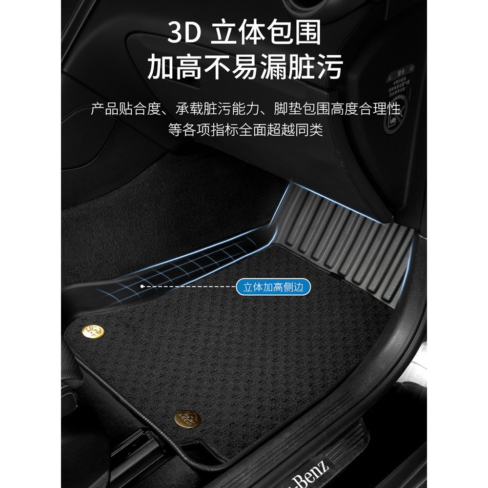 พรมปูพื้นรถยนต์ TPE เหมาะสําหรับ Model3 Tesla รุ่น Y Biadihan Song Qin Audi a4l BMW 5