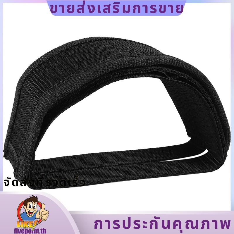 สายรัดกาวคู่_pedal toe clip_สีดำ สำหรับจักรยาน Fixed Gear และ Fixie BMX แบบกันลื่น