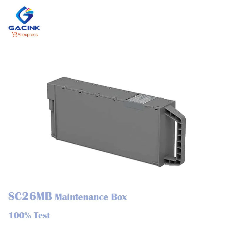 SC26MB ถังบํารุงรักษาสําหรับ EPSON T3780 T5780 T7780 T5860DM P6580 P11080D เครื่องพิมพ์ชิป