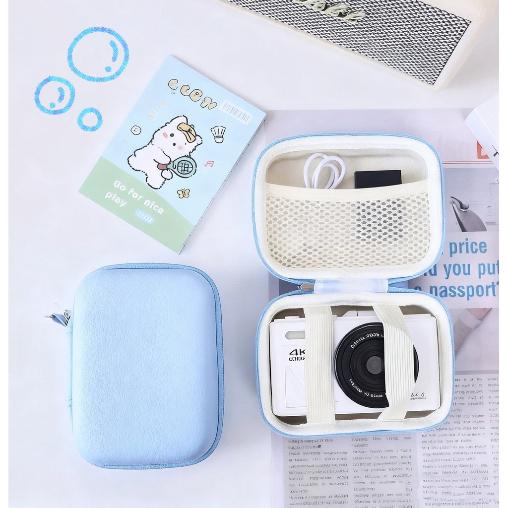 ถุงใส่กล้อง กระเป๋าพกพา CCD กล่องเก็บกล้อง เคสกล้องดิจิตอลสําหรับ กันน้ํา กันกระแทก Cheese girl