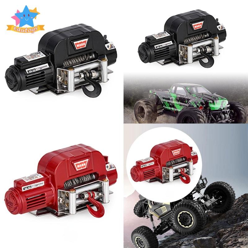 [Edstars] อะไหล่โลหะ Winch สําหรับรถยนต์ RC, Winch อัตโนมัติสําหรับการปรับเปลี่ยนรถบรรทุก RC ขนาด 1/