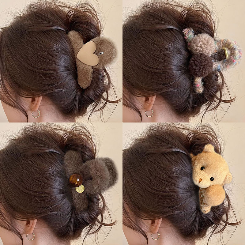 ตุ๊กตาคลิปสำหรับเครื่องประดับผม ออกแบบสำหรับฤดูหนาว ขนาดกลาง สไตล์ใหม่