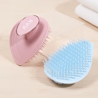 KVY Scalp Massage Shampoo Brush เควีวาย แปรงสระผมและนวดหนังศีรษะ (Blue/Pink)