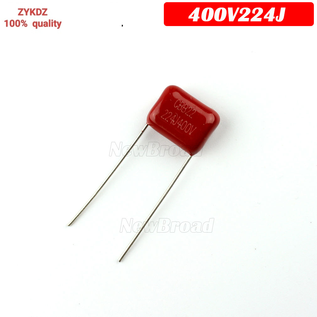 20PCS 400V224J 400V 0.22UF 220NF 400V 224J 224 CBB P10 ตัวเก็บประจุฟิล์มโพรพิลีน 224J400V 400V 224J