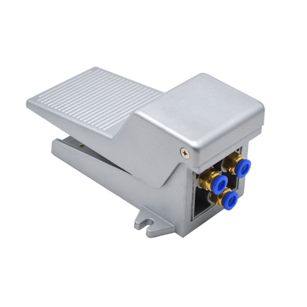 4F210-08 2 ตําแหน่ง 5 Way Momentary Air เครื่องมือเท้านิวเมติกเหยียบวาล์ว Switch4F210-08L พร้อมล็อคว