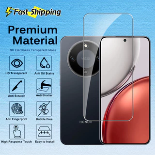 Honor X9D 2in1 สําหรับลายนิ้วมือปลดล็อคกระจกนิรภัยสําหรับ Honor X9D HonorX9D X9 D 5G 2025 3D Protector เต็มหน้าจอฝาครอบ HD หน้าจอเลนส์ป้องกันฟิล์ม