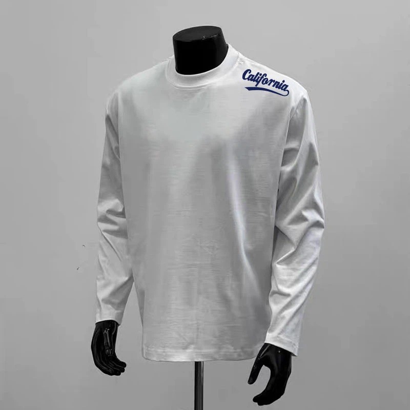 2025 NEW 2025 Literary Lazy Pure Cotton 260g Simple Fashion New Harajuku Trendy Versatile Trendy Ins