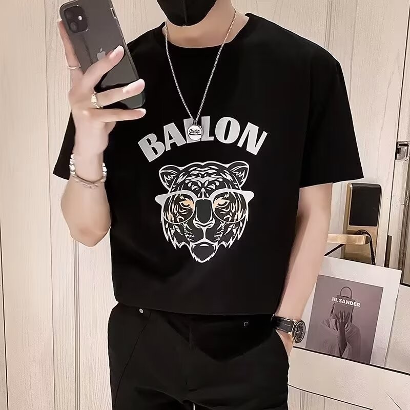 2025 NEW 2025P20 (Mercerized Cotton Lycra) B-736 Black/White/S-5XL Size new23 E3IA