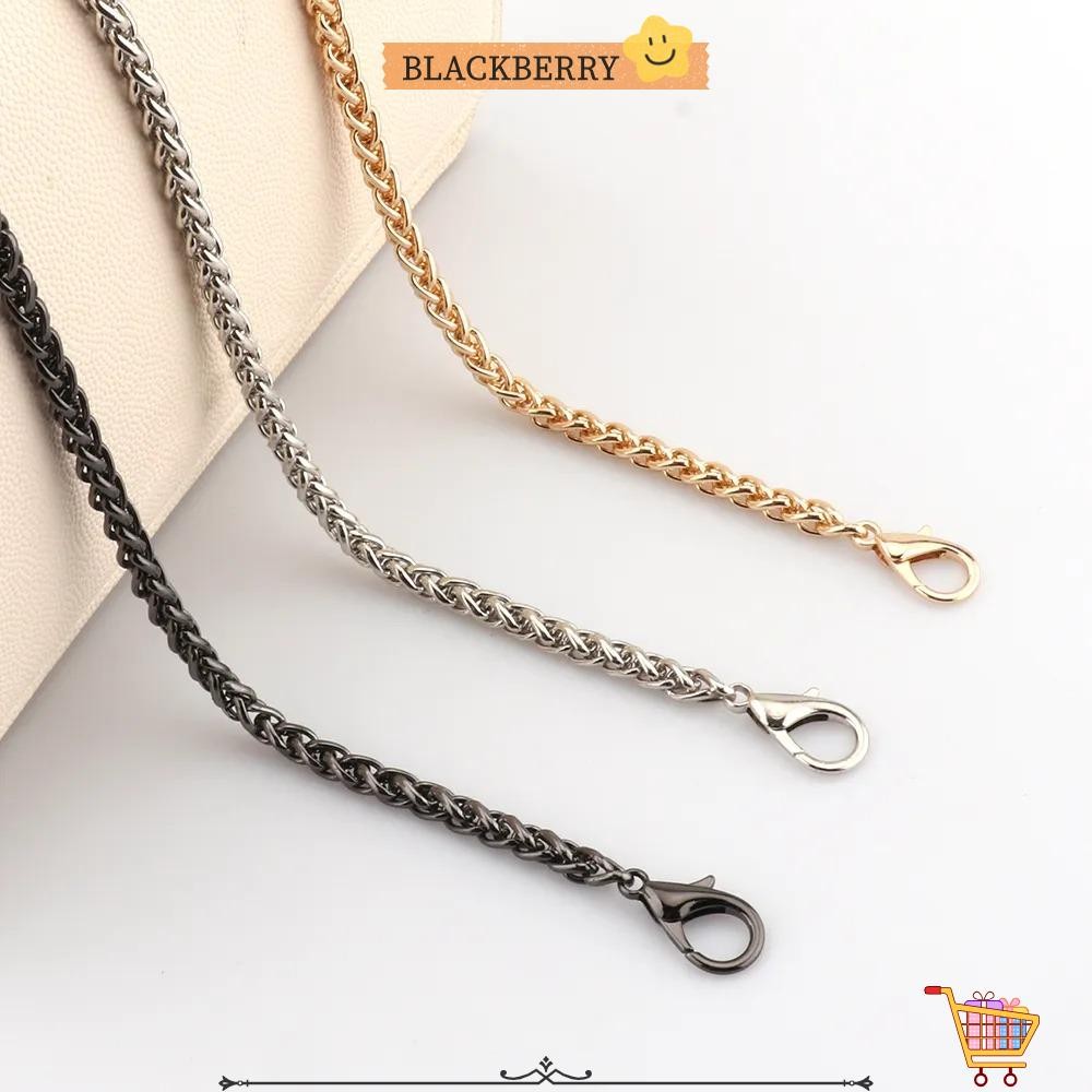 สายรัดกระเป๋าสะพายแบล็คเบอร์รี่ ห่วงโซ่บาง 5.5 มม. จากโลหะอัลลอยด์ ใช้เป็นส่วนประกอบเพื่อความทนทานของกระเป๋า