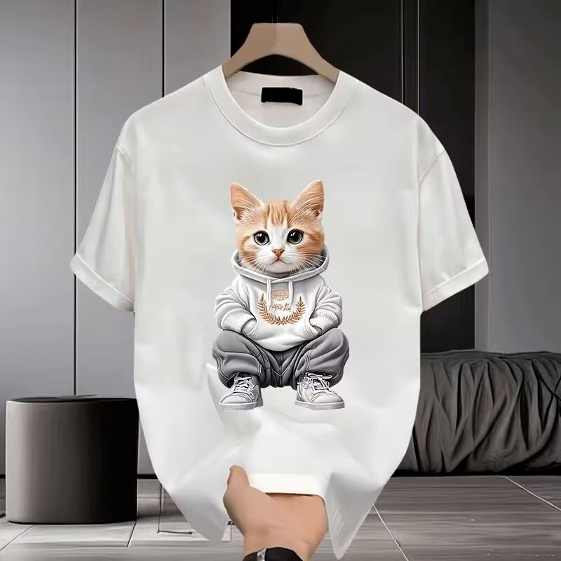 COD 2025 Round Neck Short Sleeve T-Shirt Men's Trendy Brand Casual Versatile T-Shirt Summer Loose Br