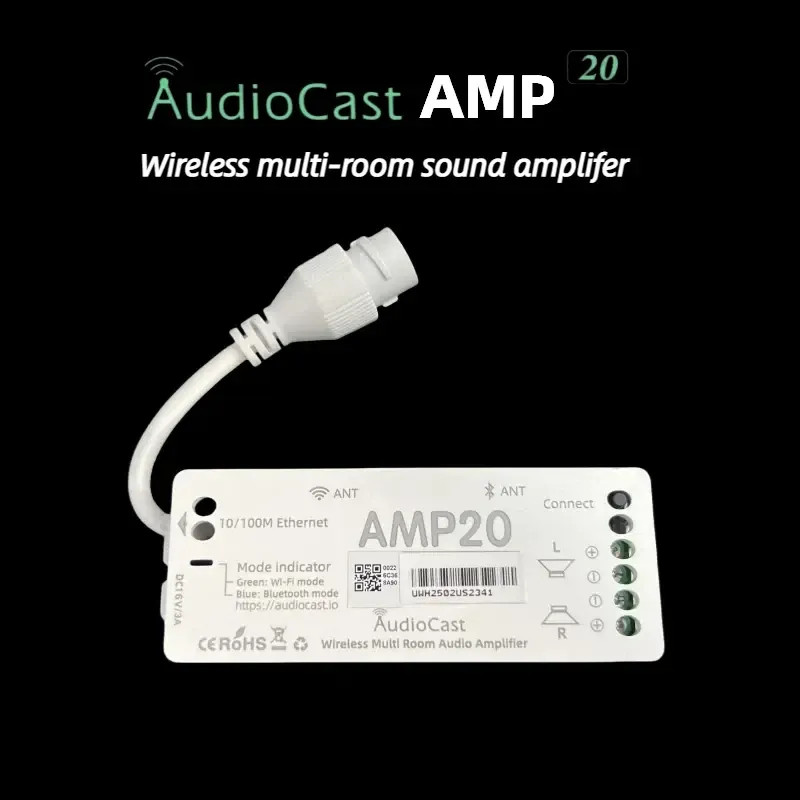 Audiocast Amp20 Wireless Streaming Amp Multi Room Capporility สําหรับ Youtube Apple Music Dynamic Sa