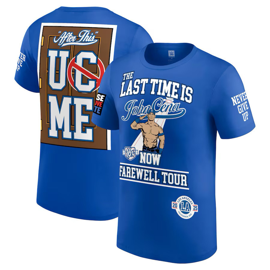 เสื้อยืดแขนสั้น WWE John Cena สำหรับผู้ชาย ทำจากผ้าฝ้ายบริสุทธิ์ 100% - รูปที่ 2