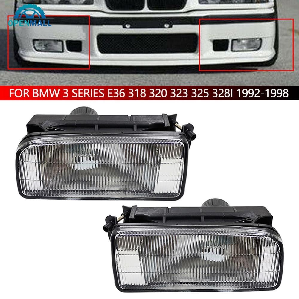 OPENMALL ไฟตัดหมอกรถที่อยู่อาศัยกันชนหน้า Defogging โคมไฟฝาครอบหลอดไฟเปลี่ยนสําหรับ BMW 3 Series E36