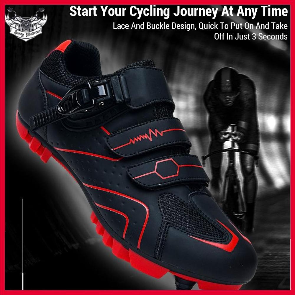 Sunnyhousess Sunnyhousess-th Cycle Shoes สำหรับบุรุษและสตรีฤดูใบไม้ผลิฤดูร้อนล็อคจักรยานเสือภูเขาล็อ
