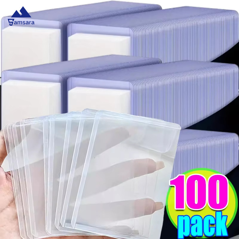 20/50/100 ชิ้นกันน้ําการ์ดแขนป้องกัน,วัสดุ PVC พรีเมี่ยม 100x75 มม., aterproof กันฝุ่นสําหรับการเล่นเกม Star อะนิเมะการ์ด,สําหรับของสะสม