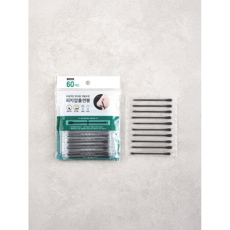 Disposable Hygienic Blackhead Pimple Extractor Swabs 60pcs [Daiso Authentic]