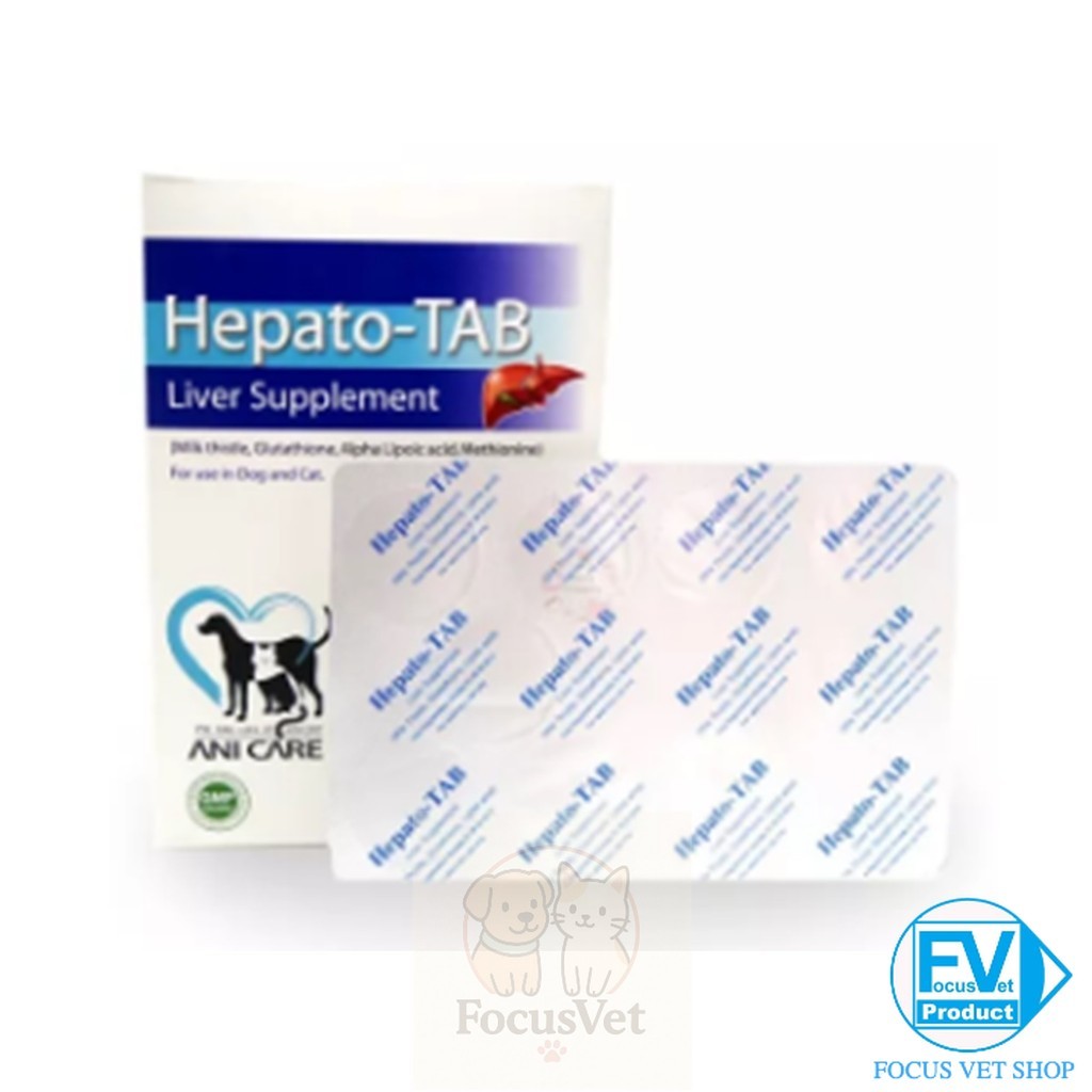 Hepato-TAB Liver Supplement [ 10 เม็ด *แบ่งขาย* ] อาหารเสริมบำรุงตับ สุนัข และแมว โรคตับ