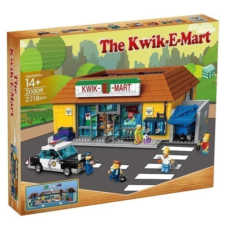 Dada Hobby DH3X เข้ากันได้กับ The Simpsons/The Kwik-E-Mart/71016/16004/83004/180043/บล็อกตัวต่อ/ของเ