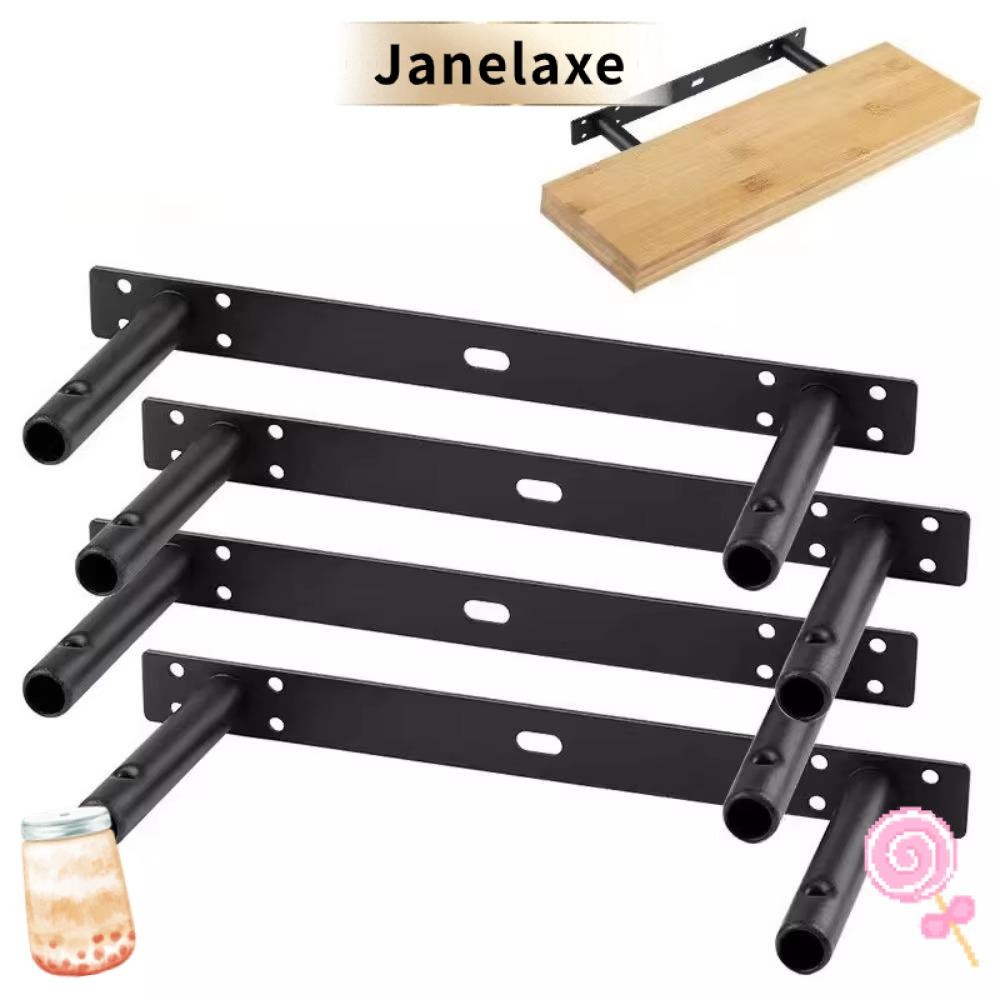 JANELAXE Heavy Support Carrier Rod, Floating Invisible Hidden Shelf Bracket, Heavy Support Double T Type Iron Hidden Floating Wall Shelf