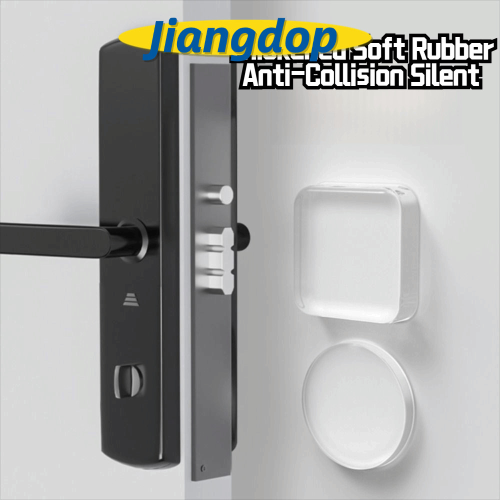 JIANG 1/6 ชิ้นกันชนประตู, ซิลิโคนเฟอร์นิเจอร์ Doorstop, ปฏิบัติ Guard Mute Anti-Shock Wall Protector บ้าน