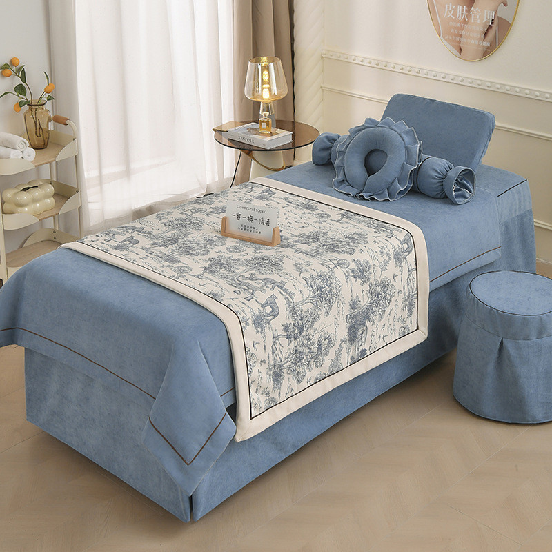 Four Seasons Universal High-End Beauty Health Club แชมพูกายภาพบําบัดนวดความงามผ้าคลุมเตียงสี่ชุด2025