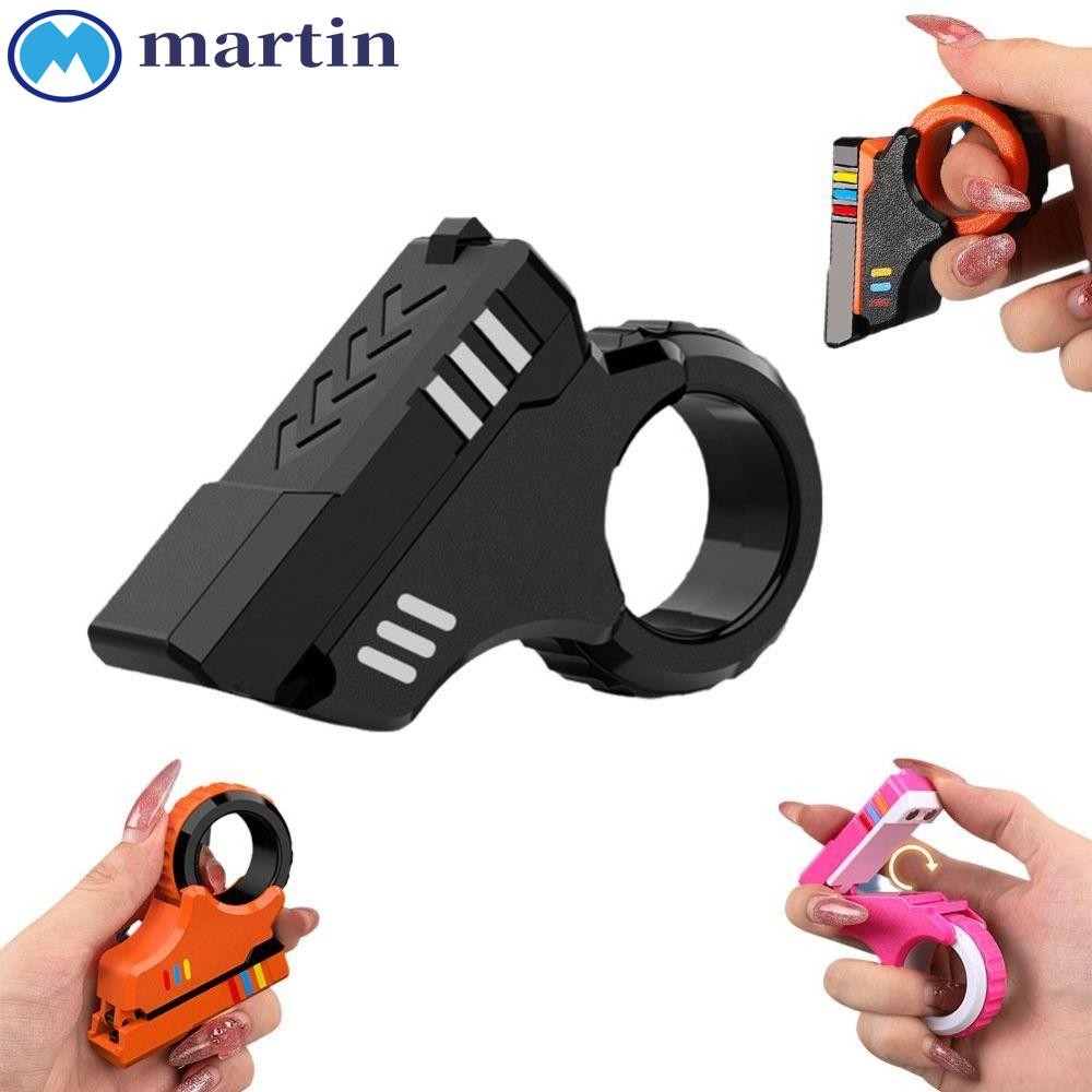 MARTIN Rotary Finger Sliders, Hand Spinner Soothing Spinner ของเล่น,ทนทาน 7 สีขนาดกะทัดรัด ABS Fidget แหวนของเล่นเด็กของขวัญ