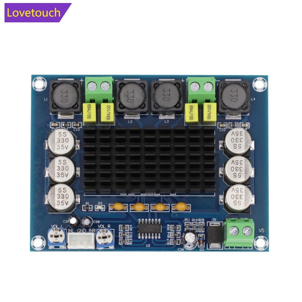 LOVETOUCH 120W*2 TPA3116D2 Dual Channel Digital Power สเตอริโอเครื่องขยายเสียง DC 12V-26V E6Z5