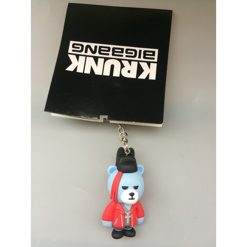 สินค้าจํานวนมากของแท้ KRUNK BIGBANG Merchanted Bear Kwon Ji-Dragon Blue Bear Doll Pendant Keychain F