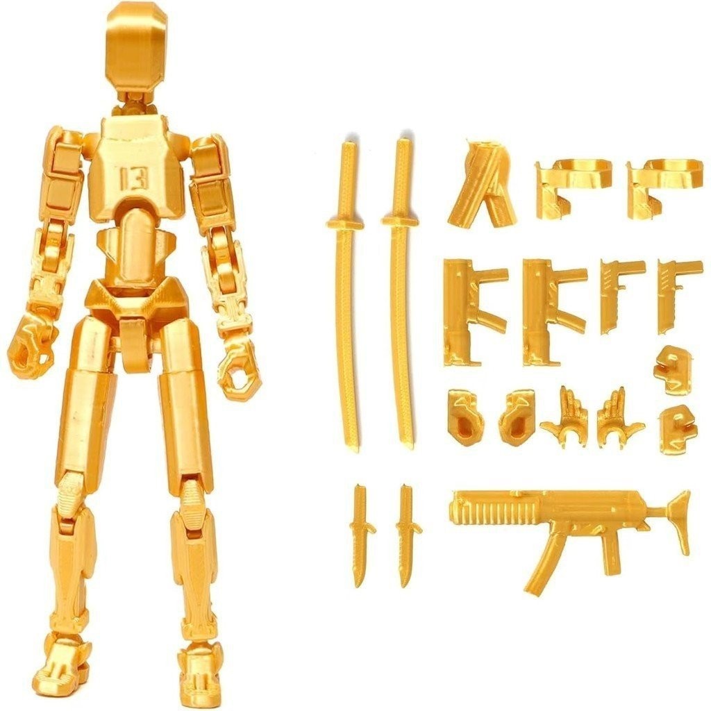 Assembly Completed T13 Action Figure,Titan 13 3Dพิมพ์Action Figure,Lucky 13 Action Figure,ประกอบDumm