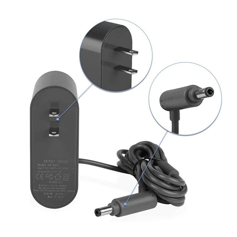 Fit สําหรับ Dyson V6 V7 V8 DC62 0.8A Fast Charger เครื่องดูดฝุ่น DC58 DC59 DC61 DC62 DC72 Dc74 Sv04 