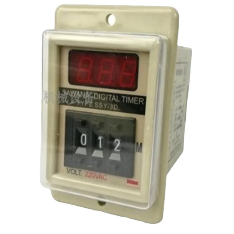 Original SAWANA Timer Digital Type Ssy-3Dvolt.220Vac Ah3-Ng