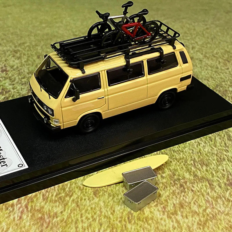 Master 1/64 รถโมเดลDiecast Volkswagen T3 Bus B32 รุ่นดัดแปลงประเภท 2 โมเดลรถจําลอง