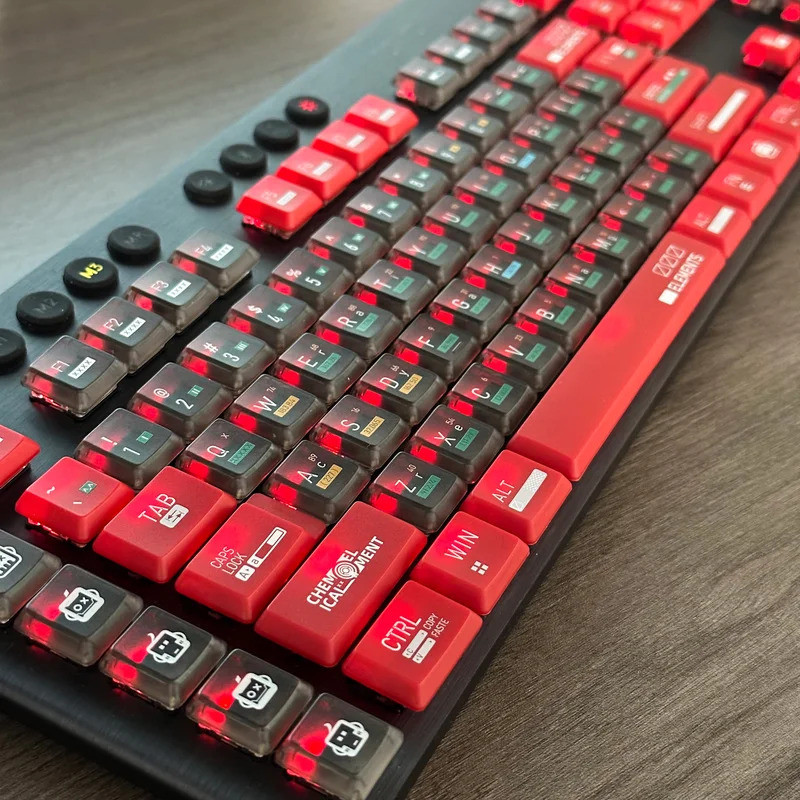 อัพเกรดพราว! G915 Dual-color Keycaps, PBT DIY Keycaps สําหรับ Logitech G813/G815/G913/G915 TKL RGB ค