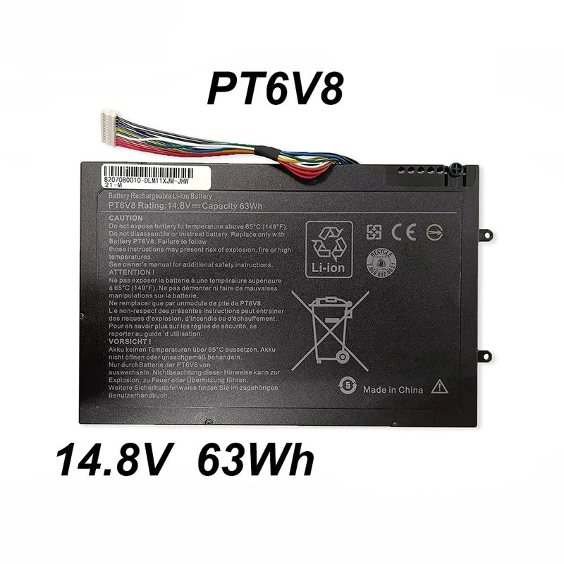 PT6V8 T7YJR 14.8V 63Wh แบตเตอรี่แล็ปท็อปสําหรับ DELL สําหรับ Alienware M11x R1 R2 R3 M14x R1 R2 R3 S