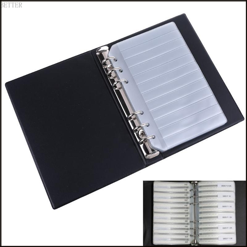 BETT Resistor Capacitor Inductor Blank SMD ส่วนประกอบหนังสือตัวอย่างที่ว่างเปล่าสําหรับ 0402 0603 08