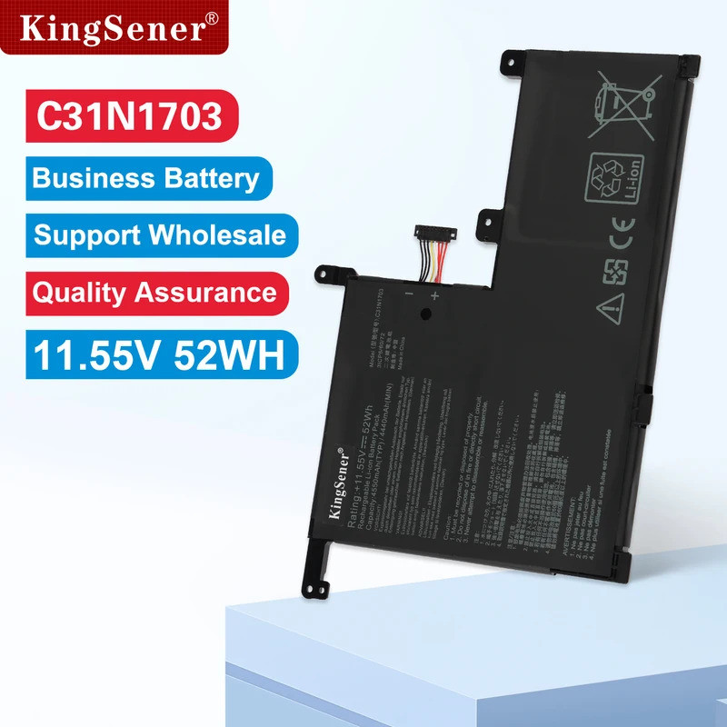 KingSener C31N1703 แบตเตอรี่แล็ปท็อปสําหรับ ASUS Zenbook Flip UX561U UX561UA UX561UN Q525U Q525UA Q5