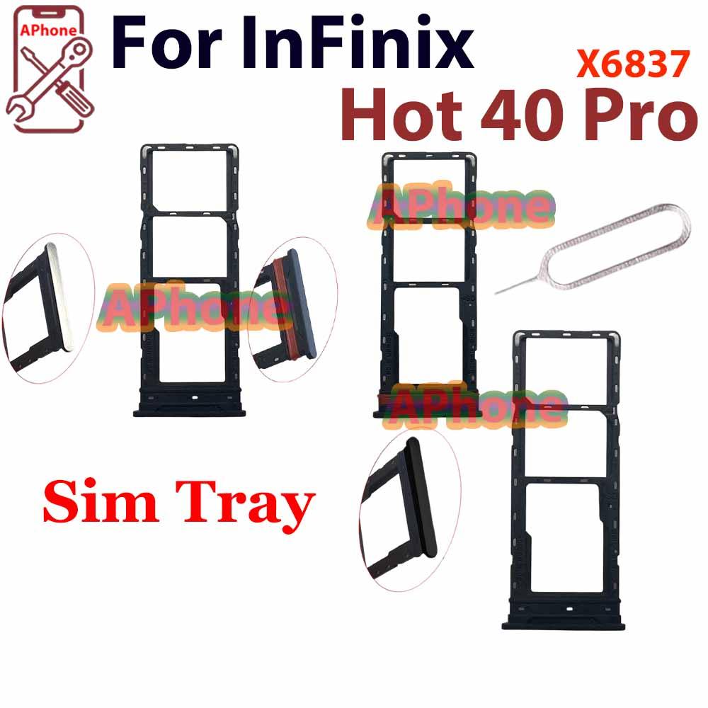 สําหรับ Infinix hot 40 PRO X6837 ช่องถาดซิมการ์ด