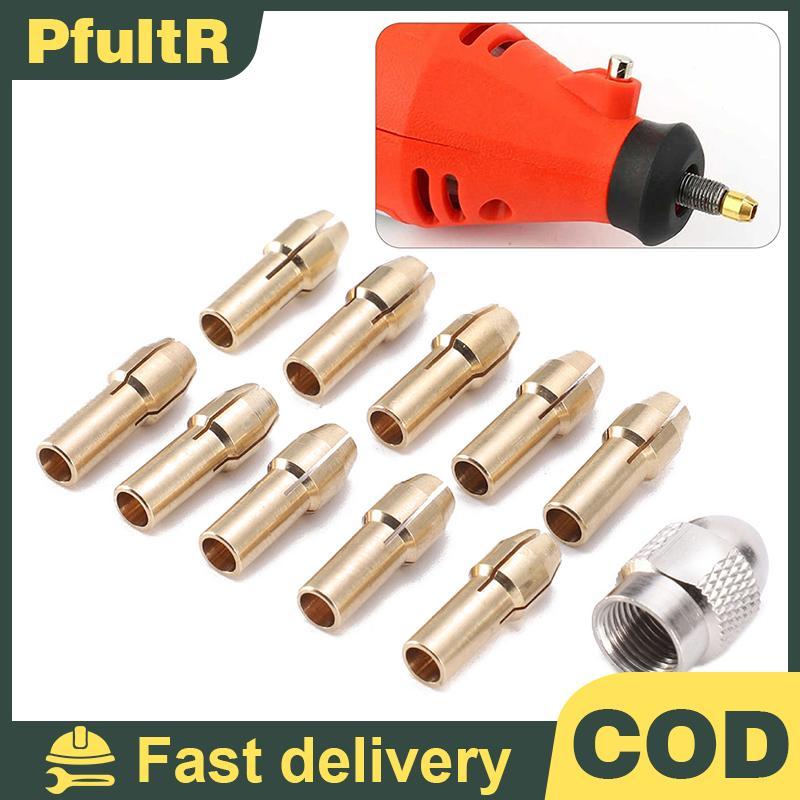 10 ชิ้น Mini เจาะ Collet Chu 0.5-3.2 มิลลิเมตร 4.8 มิลลิเมตร Shank สําหรับเครื่องมือโรตารี่ Dremel