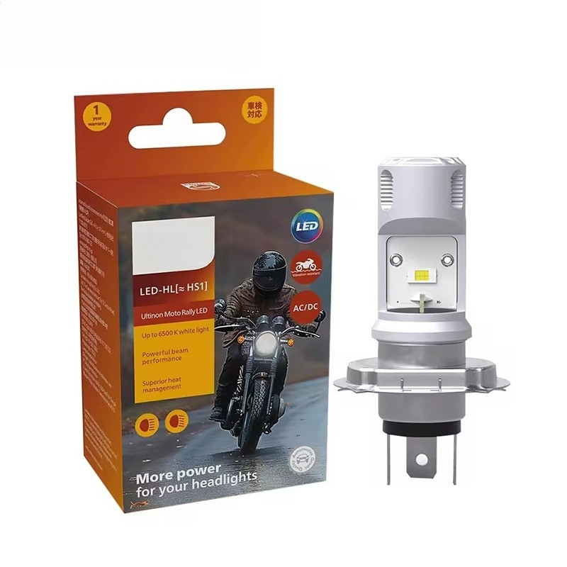 Ultinon Essential Moto Rally HS1 Led 6500K White Bright Motorcycle High Low Beam 12V PX43t Moto Bulb