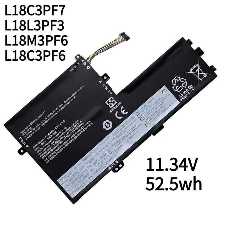 ใช้งานร่วมกับ Lenovo L18C3PF7 L18L3PF3 L18M3PF6 L18C3PF6 L18M3PF7 แบตเตอรี่คุณภาพสูง