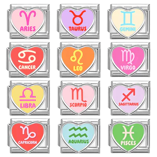ICB Love Series Constellation Elements Italian Charm Modular Bracelet Titanium Steel Stamping Couple DIY Bracelet Accessories