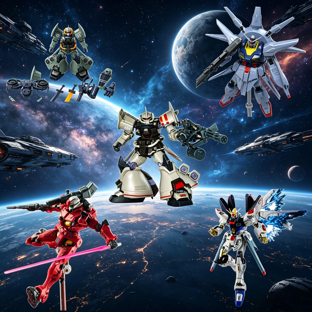 Mecha ชุดประกอบ HG1/144 ของเล่นเด็กพระเจ้า Quarks Light Cannon Banshee Amazing Barbatos ประกอบเดสก์ท็อปตกแต่งคอลเลกชัน
