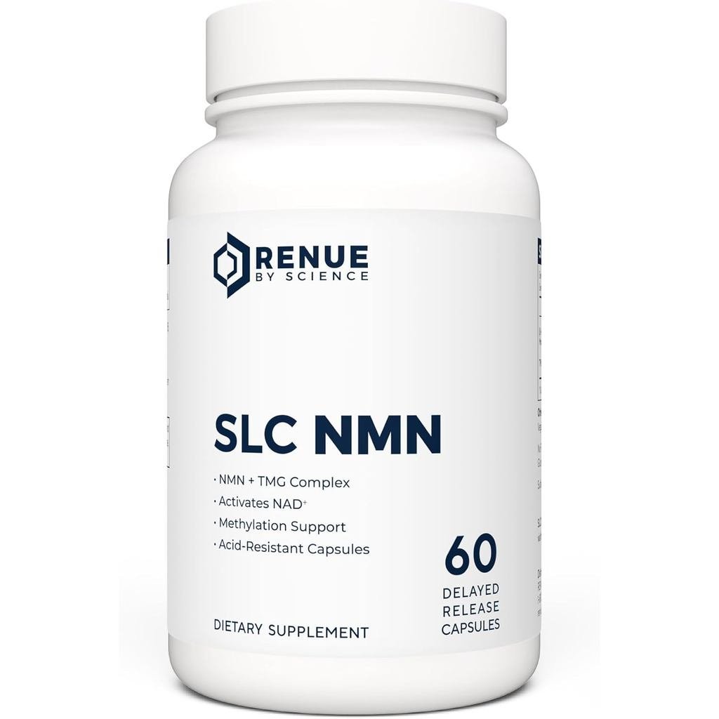 อาหารเสริม Renue By Science NMN | 60 SLC Enteric Capsules - 250 มก. Nicotinamide Mononucleotide ต่อเ
