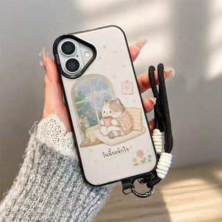 เคสไอโฟน เคส iphone ✨ สีเงินประกาย ผิวด้าน ลายน่ารัก กันกระแทก โปร่งแสง สำหรับ iPhone 11 12 13 14 15 16 17 HHMSCY16